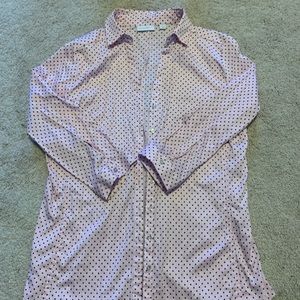 Button Down Shirt Size NY & Co. Stretch size M Good condition
